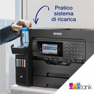 Epson ET-16605 Wired & Wireless EcoTank Inkjet Multifunction Printer - Colour - Black - Copier/Fax/Printer/Scanner - 32 pp