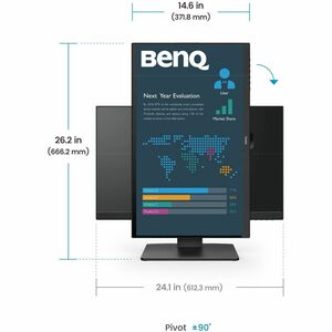 BenQ BL2786TC 27" Class Full HD LED Monitor - 16:9 - 68.6 cm (27") Viewable - In-plane Switching (IPS) Technology - LED Ba