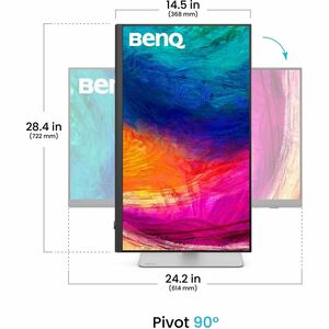 BenQ PD2730S 27" Class 5K UHD LED Monitor - 16:9 - Grey - 68.6 cm (27") Viewable - In-plane Switching (IPS) Technology - L