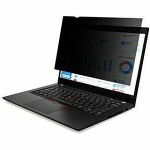 Filtro per la privacyV7 ScreenSentry PS140WA10Anti-riflesso - TAA Conforme - Per 35,6 cm (14") Widescreen LCD Desktop/Lapt