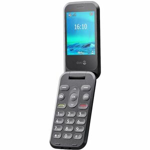 Doro 2800 17 MB Feature Phone - 7,1 cm (2,8 Zoll) QVGA 320 x 240 - 4G - Schwarz - Flip - 1 SIM Support - kein SIM-Lock - R