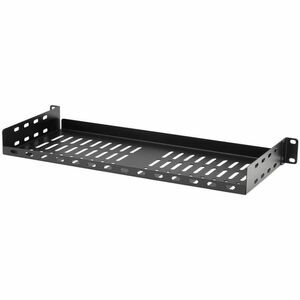 Tripp Lite series SmartRack SRSHELF2P1USHRT 1U Rack-mountable Rack Shelf for Data Center, Server, Router, Networking - Bla