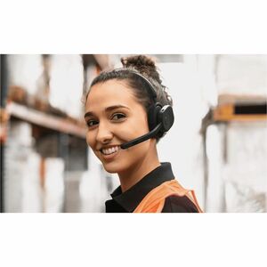 Jabra Perform 75 Wireless Over-the-head, On-ear Mono Headset - Black - Monaural - Supra-aural - 10000 cm - Bluetooth - 20 