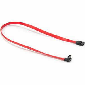 Rocstor 18in SATA to Left Angle SATA Cable - 1.50 ft SATA Data Transfer Cable for Workstation, Computer Case, Hard Drive, 