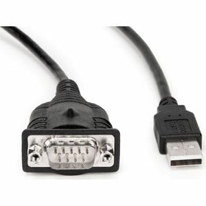 Rocstor USB to Serial Adapter - 3 ft Serial/USB Data Transfer Cable for Barcode Scanner, Scanner, Network Switch, Notebook