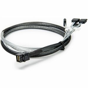 Rocstor Internal Mini SAS to SATA Cable - SFF-8643 to 4x SATA - 3.20 ft Mini-SAS HD/SATA Data Transfer Cable for SATA Cont