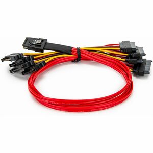 Rocstor 50cm Internal Serial Attached SCSI Mini SAS Cable - SFF8087 to 4x SFF8482 - 1.64 ft Mini-SAS/SATA Data Transfer Ca