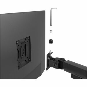Bras support d'écran Neomounts NERO pour Moniteur - Noir - Réglable en hauteur - 1 Écran(s) supportés - 25,4 cm à 81,3 cm 