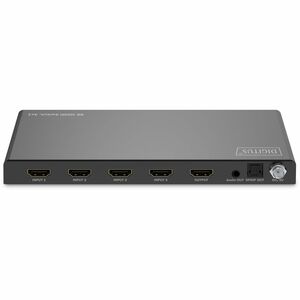 Digitus Audio/Video Switchbox - Cable - 7680 x 4320 - 8K - 1 Display - Monitor, Display, TVUSB - 4 x HDMI In - 1 x HDMI Out