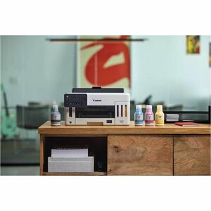 Canon GX5120 Wired/Wireless MegaTank Inkjet Printer - Color - 1200 x 600 dpi Print - Automatic Duplex Print - Ethernet - W