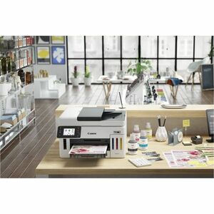 Canon GX6120 Wired & Wireless MegaTank Inkjet Multifunction Printer - Color - Copier/Printer/Scanner - 1200 x 600 dpi Prin