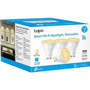 Tapo L610 LED-Glühlampe - 2,90 W - 350 lm - Spot - GU10 Basis - 2700 °K Farbtemperatur - 40° Abstrahlwinkel - Alexa, Googl