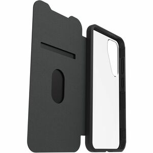 Borsa rigida per il trasporto OtterBox React (Folio) Samsung Galaxy S25+ Smartphone - Nero e trasparente - Resistente alle