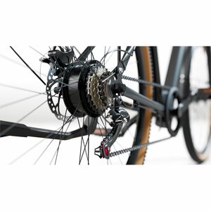 Sharp Straßenfahrrad - Batterie - 250 W Antrieb - Stahl Rahmen6 Gang/Gänge - Schwarz, Braun