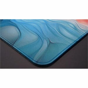 CHERRY XTRFY GP5 Large Gaming Mouse Pad - 400 mm x 460 mm x 4 mm Dimension - Blue - Rubber - Fray Resistant, Peel Resistan