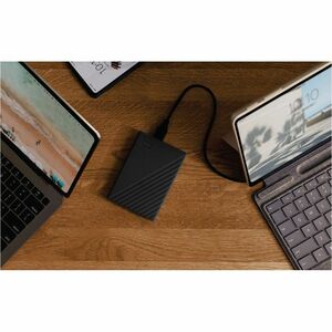 WD Drive Plus WDBZCD0050BBK-WEWM 5 TB Portable Hard Drive - 2.5" External - Black, Silicon Gray - USB 3.2 (Gen 1) Type A -