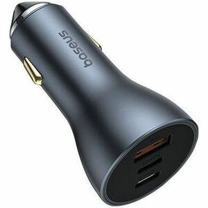 Adattatore auto Baseus Golden Contactor - 65 W - Adattatore universale - 1 USB - 2 USB Type-C - Per Computer portatile, Sm