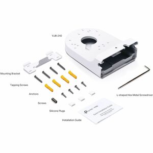 TP-Link VJB-240 Mounting Bracket for Network Camera - White - Aluminum Alloy, Galvanized Cold Rolled Steel (SGCC)