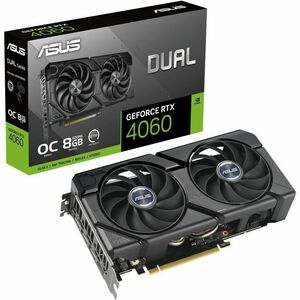 Asus NVIDIA GeForce RTX 4060 Tarjeta Gráfica - 8GB GDDR6 - 7680 x 4320 - 2.54GHz Boost Clock - 128bit Ancho de bus - PCI E