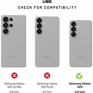 Urban Armor Gear Pathfinder Clear Case for Samsung Galaxy S25 Smartphone