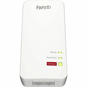 FRITZ! FRITZ!Powerline Powerline Network Adapter - 1 - 2 x Network (RJ-45) - 1200 Mbit/s Powerline - Wireless LAN - IEEE 8