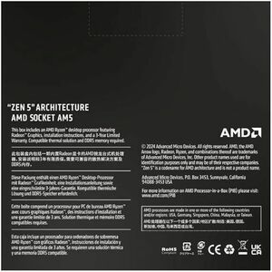AMD Ryzen 5 9000 9600 Hexa-core (6 Core) 3.80 GHz Processor - Box - 32 MB L3 Cache - 6 MB L2 Cache - 480 KB L1 Cache - 64-