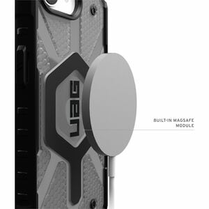 Urban Armor Gear Pathfinder Clear Case for Apple iPhone 16e Smartphone - Hex Pattern - Ash - Impact Resistant, Shock Absor