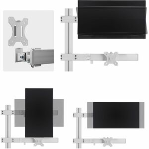 StarTech.com Desk Mount for Display Screen, Monitor - White - Landscape/Portrait - Height Adjustable - 6 Display(s) Suppor