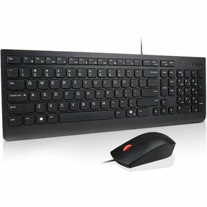 Lenovo Essential Keyboard & Mouse - English (US) - USB Type A Membrane Cable Keyboard - Keyboard/Keypad Color: Black - USB