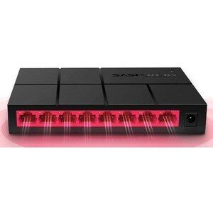 Switch Ethernet Mercusys MS108G 8 Porte - Gigabit Ethernet - 10/100/1000Base-T - 2 Layer supportato - Coppia incrociata - 