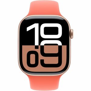 Bracelet pour Smartwatch Apple Réglable - Moyen (M)/Grand (L) - À clou et passant avec - Mandarine - Fluoroélastomère