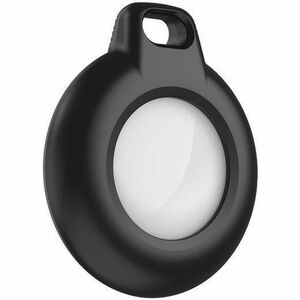 Belkin Bag, AirTag, Key Asset Tracking Tag Holder - 50.8 mm x 43.2 mm x - Plastic - 1 - Black, Transparent - Key Ring