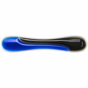 Kensington Slim Duo Gel Wrist Rest - 18 mm x 490 mm x 95 mm Dimension - Black, Blue - Gel - Strain Resistant - Keyboard - 