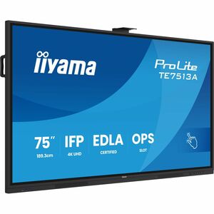 iiyama ProLite TE7513A-B1AG 4K UHD LCD Collaboration Display - Cortex A73 1,40 GHz - 8 GB - Touchscreen - 16:9 Seitenverhä