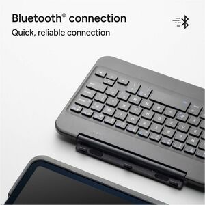 ZAGG Slim Book Keyboard/Cover Case Apple iPad mini (6th Generation), iPad mini (7th Generation) Tablet - Wear Resistant, T