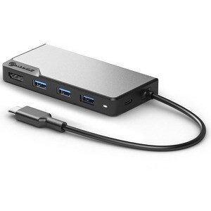 Alogic Fusion CORE USB-Typ C Docking Station - Grau, Schwarz - 1 Unterstützte Displays - 4K - 3840 x 2160 - 4 x USB-Anschl