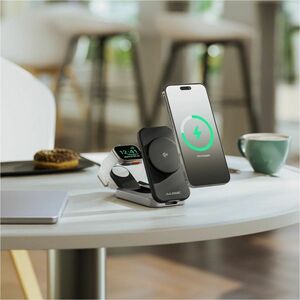 Alogic Flip Induktionsladegerät - Schwarz - für Smartwatch, iPhone, Smartphone - 5 V Gleichstrom, 9 V DC Eingang - Eingang