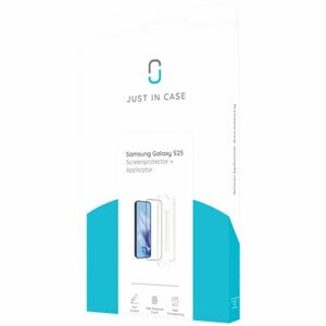 Just in Case Tempered Glass Screen Protector for Samsung Galaxy S25 - Transparent - 1 Pack - For AMOLED Smartphone - Scrat