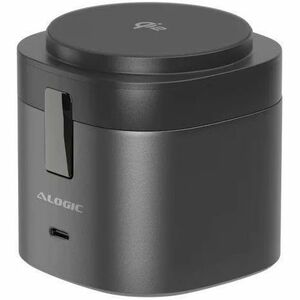 Alogic PowerPod Induktionsladegerät - Schwarz - für Notebook, Ohrhörer, AirPod, iPhone, Smartphone, Smartwatch, MacBook - 