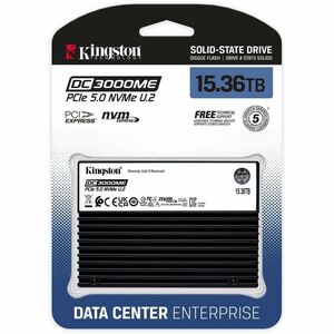 Kingston Solid State-Laufwerk - 2,5" Intern - 15,36 TB - U.2 (PCI Express NVMe 5.0 x4) - Server, Data Center Unterstütztes