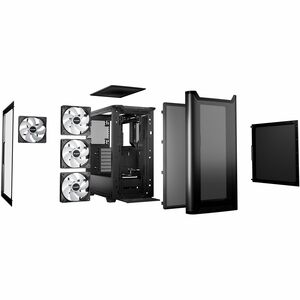 be quiet! Pure Base 501 Pure Base 501 LX Black Computergehäuse - ATX, Micro ATX, Mini ATX Motherboard Supported - Midi-Tow