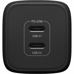 OtterBox Dual Port Wall Charger - 65W (Type I) - 65 W - 120 V AC, 230 V AC, 20 V Input - 5 V DC, 9 V DC, 12 V DC, 15 V DC,