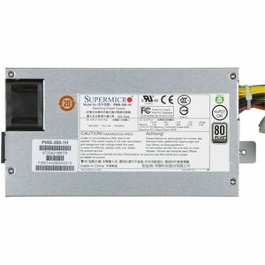 Supermicro PWS-350-1H 电源 - 1U - 120 V AC, 230 V AC 输入 - 5 V DC, 12 V DC 输出 - 主动 PFC - 1 +12V电源轨 - 94% 效率