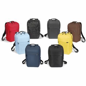 Dicota Commuter Carrying Case (Backpack) for 33 cm (13") to 40.6 cm (16") Notebook - Black - 300D rPET Polyester Body - Sh