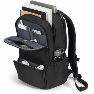 Dicota Companion Carrying Case (Backpack) for 33 cm (13") to 40.6 cm (16") Notebook - Black - Rain Resistant Cover - 600D 