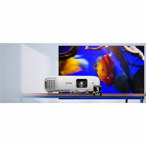 Epson PowerLite 994F 3LCD Projector - 16:10 - Ceiling Mountable - White - 1920 x 1080 - Front, Ceiling, Rear - 1080p - 650