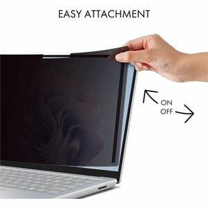 Dicota Polyethylene Terephthalate (PET) Privacy Screen Filter - Black - For 33.8 cm (13.3") Widescreen LCD Touchscreen Mon