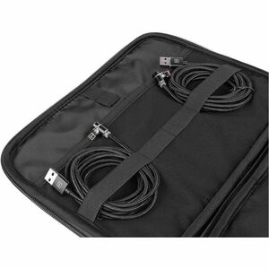 Tucano Mélange Carrying Case (Pouch) Accessories, Cable - Black - Plastic, Fabric, Elastic Body - 190 mm Height x 250 mm W