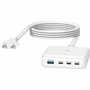 Tucano 100 W AC Adapter - Universal Adapter - 1 USB - 3 USB Type-C - For iPhone, iPad Pro, MacBook Pro - Europe - 1.50 m C