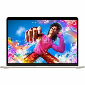 Apple MacBook Air MW1J3ZP/A 38.9 cm (15.3") Notebook - Apple M4 - 16 GB - 256 GB SSD - English (US) Keyboard - Starlight -